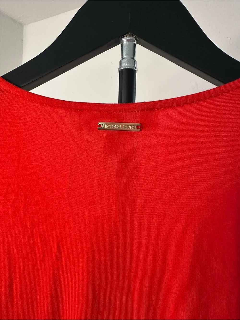 Michael Michael Kors Bright Ruby Sleeveless V-Neck Layered Blouse NWT Size L